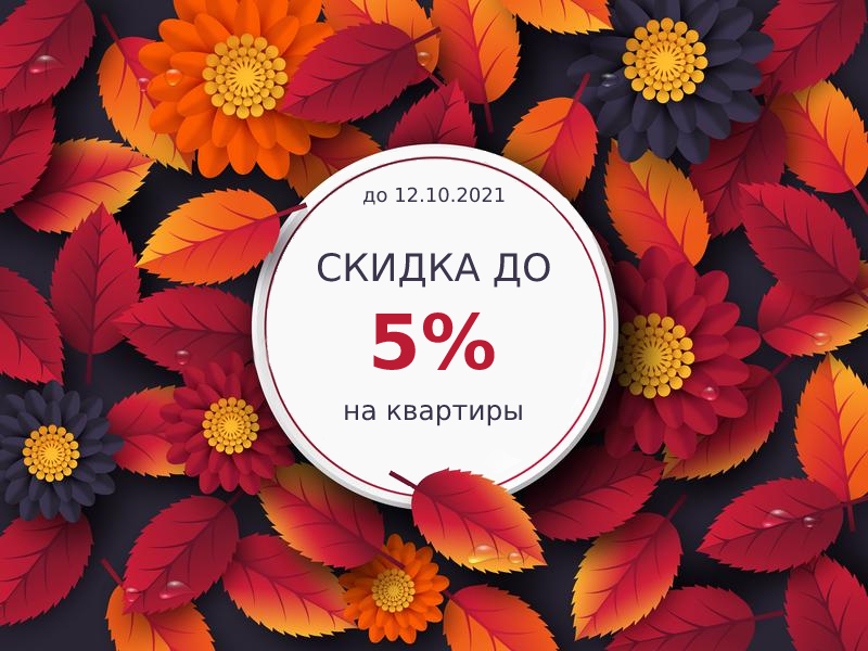 Π‘ΠΊΠΈΠ΄ΠΊΠ° 5% Π½Π° ΠΊΠ²Π°ΡΡΠΈΡΡ Π² ΠΠ Β«ΠΠΎΡΠΎΠ΄ΡΠΊΠΈΠ΅ ΠΡΡΠΎΡΠΈΠΈΒ»